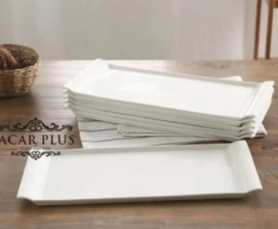 Acar 7462 Pure Carmen Porselen Kayık Tabak 1 adet 30 cm