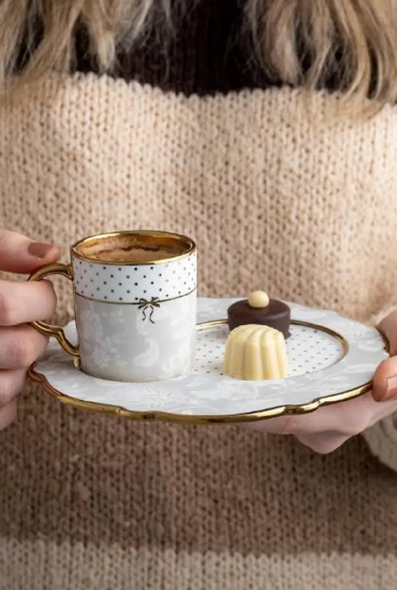 Acar Elinor 6 Kişilik Kahve Fincan Takımı Sct-22-0152