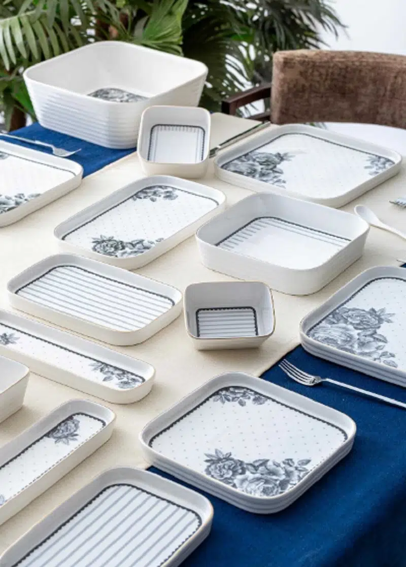 Acar Leonas Kare 45 Parça Kahvaltı ve Yemek Takımı 5298