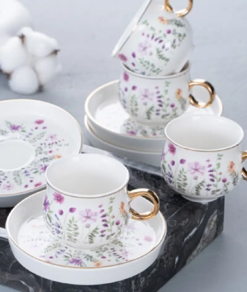 Acar Lidya 6 Lı Fincan Seti Porwm-05336