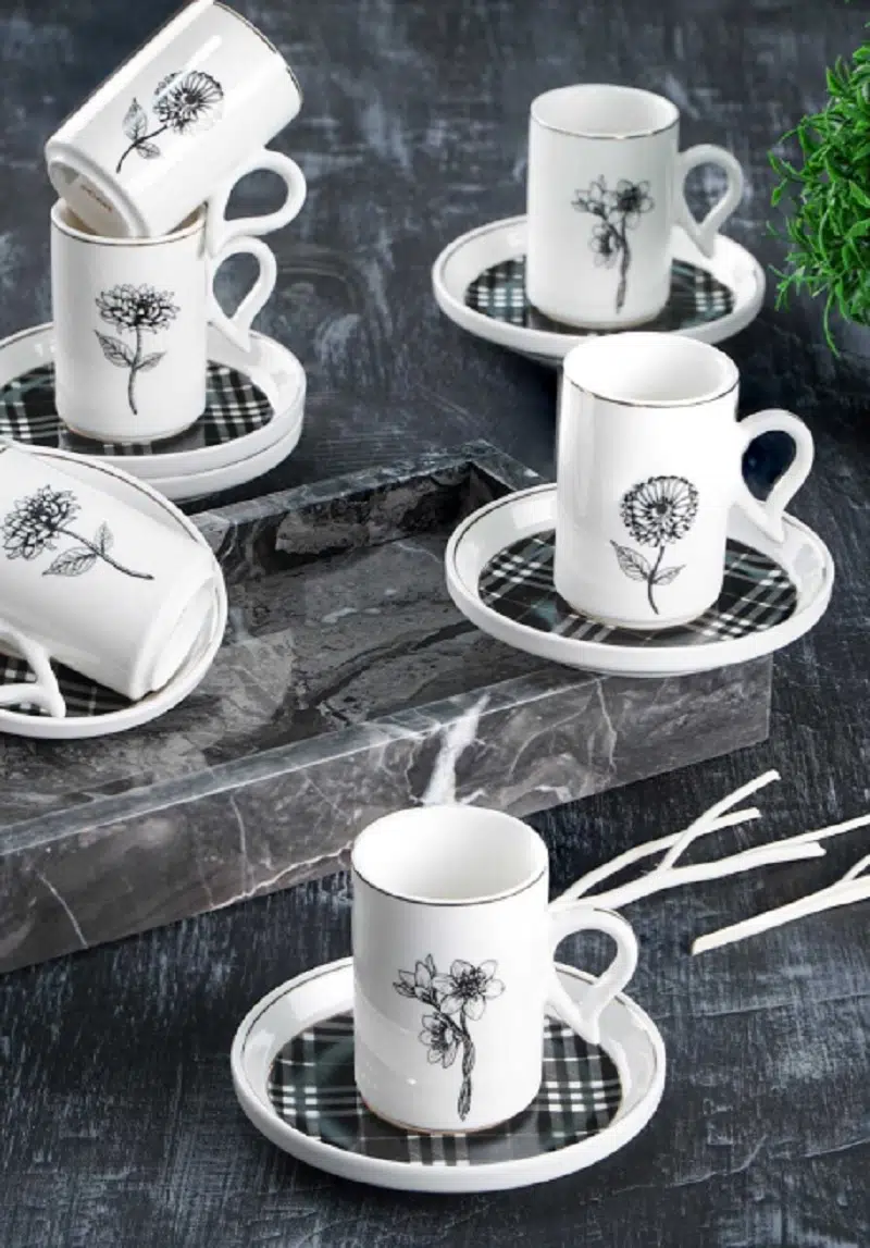 Acar Octavia 6 lı Kahve Fincan Takımı MXG-05114