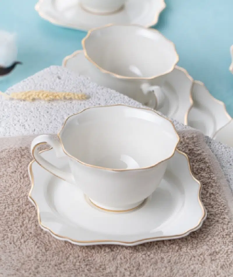 Acar Omega 6 lı Kare Kahve Fincan Takımı 0118