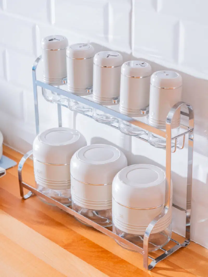 Acar Orion 8 li Metal Standlı Cam Baharatlık Takımı 7831