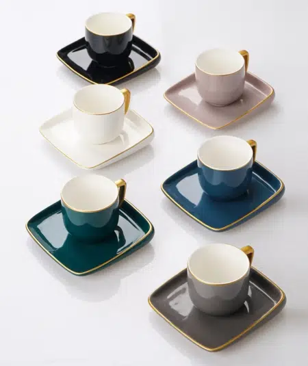 Acar Porselen 6 Lı Kahve Fincan Takımı 010712