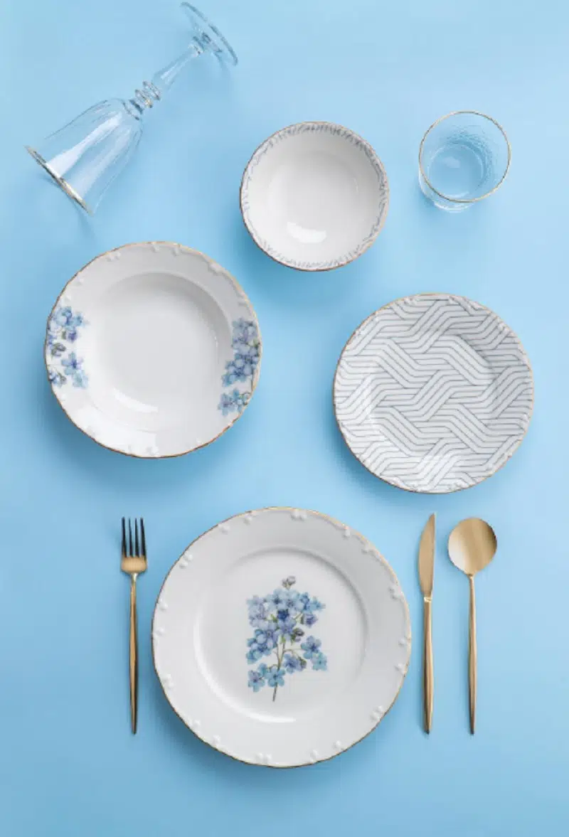 Acar Porselen Damon 24 Parça 6 Kişilik Porselen Yemek Takımı 05529