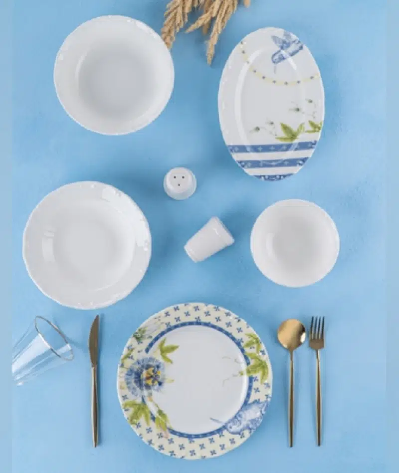 Acar Porselen Sunflower 23 Parça 6 Kişilik Yemek Takımı 05611