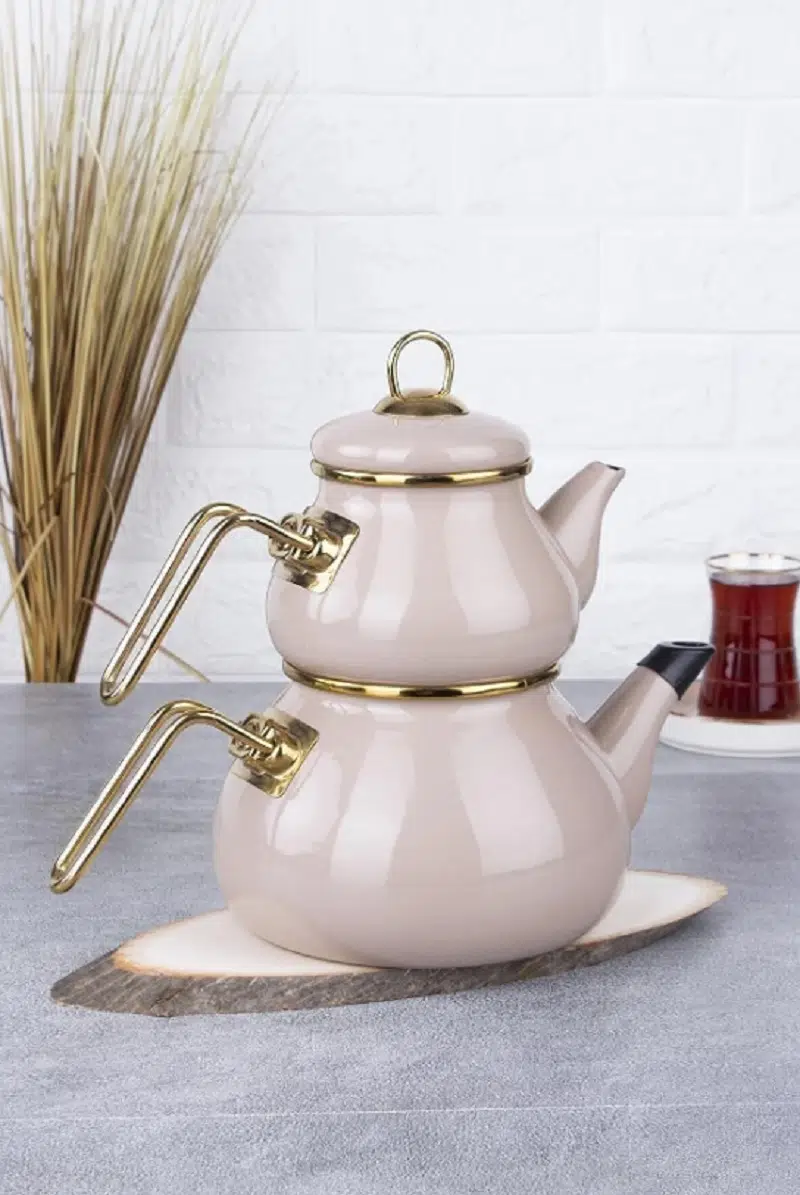 Acar Roly&Poly Tombul Emaye Çaydanlık Tk-Toprak 12363