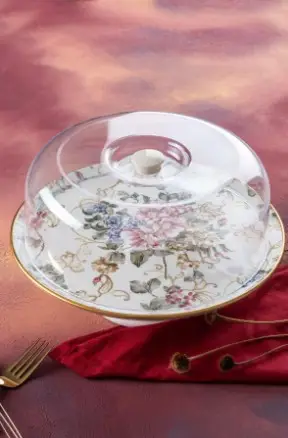 Acar Rosa Ayaklı Kek Fanus 30 Cm Hca-06421