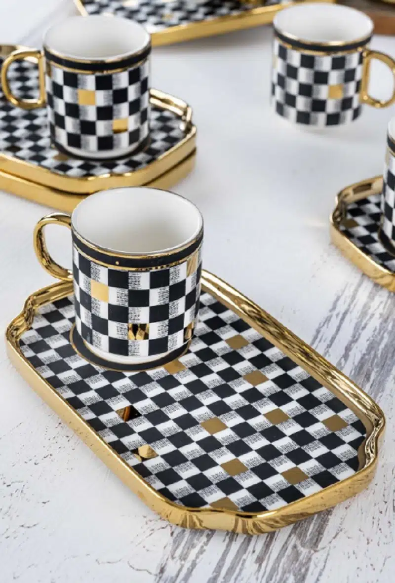 Acar Skye 6 Kişilik Kahve Fincan Takımı Hxf-22-0200