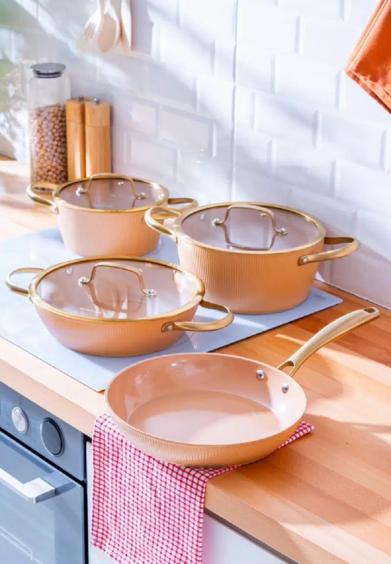 Acar Ultimate Pro 7 Parça Tencere Seti Rose Gold 6764