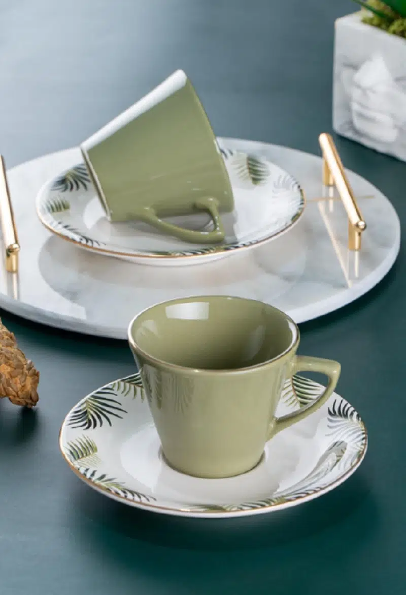 Acar Vegas 12 Parça 6 Kişilik Porselen Çay Seti Sr-06240