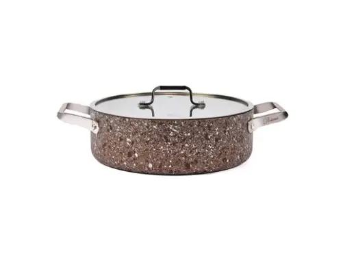 Brioni Stone Age Terra 24Cm Basık Tencere SHT-123