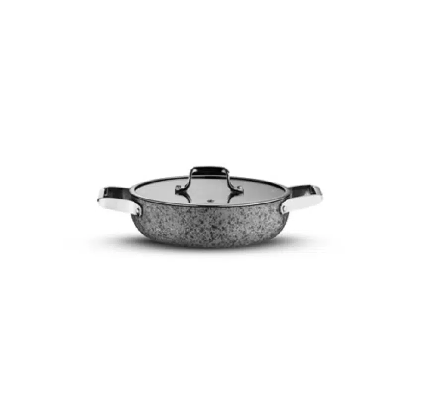 Brioni Stone-H 22 cm Çizilmez Yanmaz Yapışmaz Kapaklı Sahan SH-121