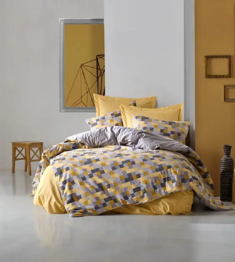 Cotton Box Minimal Elon-Sarı Tek Kişilik Nevresim Takımı 1810