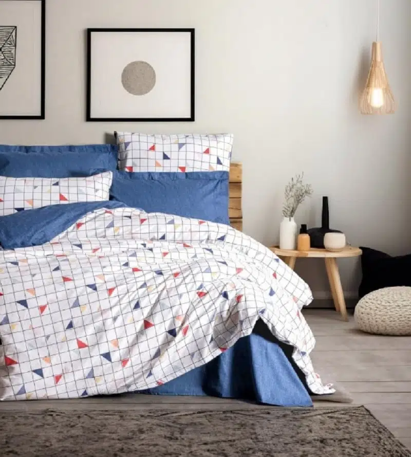 Cotton Box Minimal Stew-Mavi Tek Kişilik Nevresim Takımı 1810