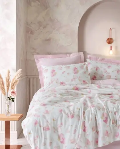 Cotton Box Nevresim Takımı Modelıne Ranforce Rosalıe Pembe C.K.