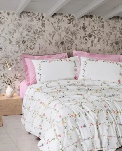 Cotton Box Nevresim Takımı Modelıne Ranforce Trellıs Pembe C.K.