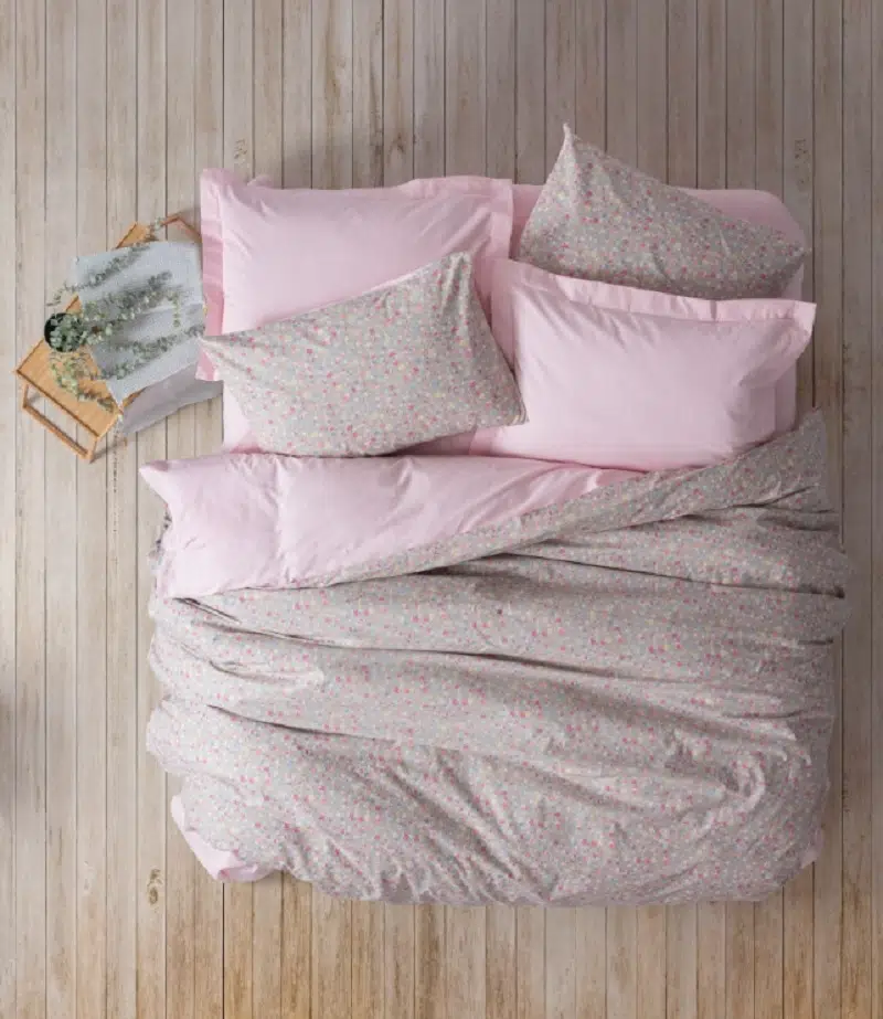 Cotton Box Petite Lastikli Çarşaflı Çift Kişilik Nevresim Takımı Sihu Pembe