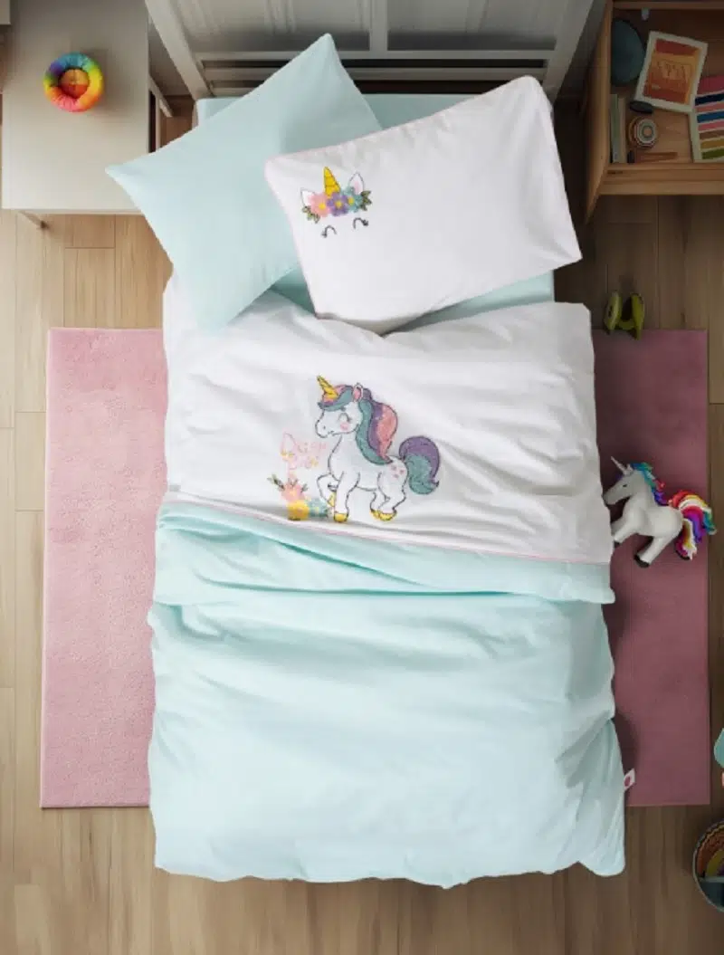 Cotton Box Punch Nakışlı Bebek Nevresim Takımı Dolly Mint