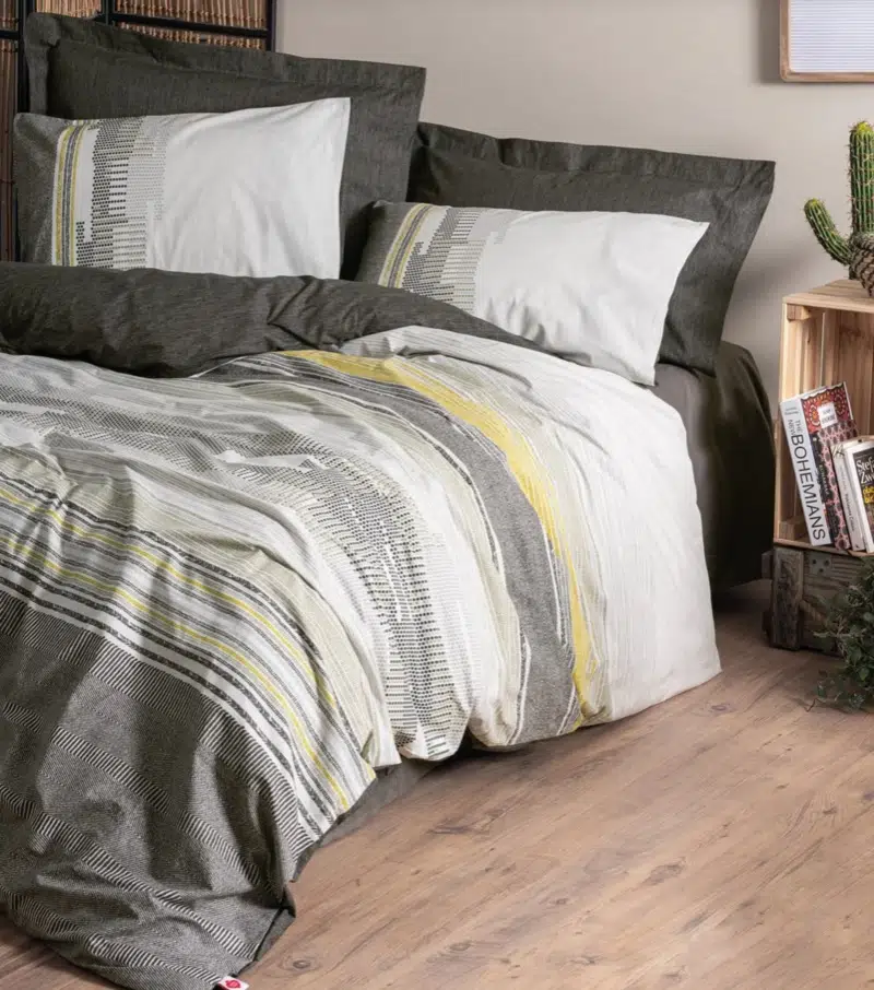 Cotton Box Toprak Çift Kişilik Nevresim Takımı Taron Vizon