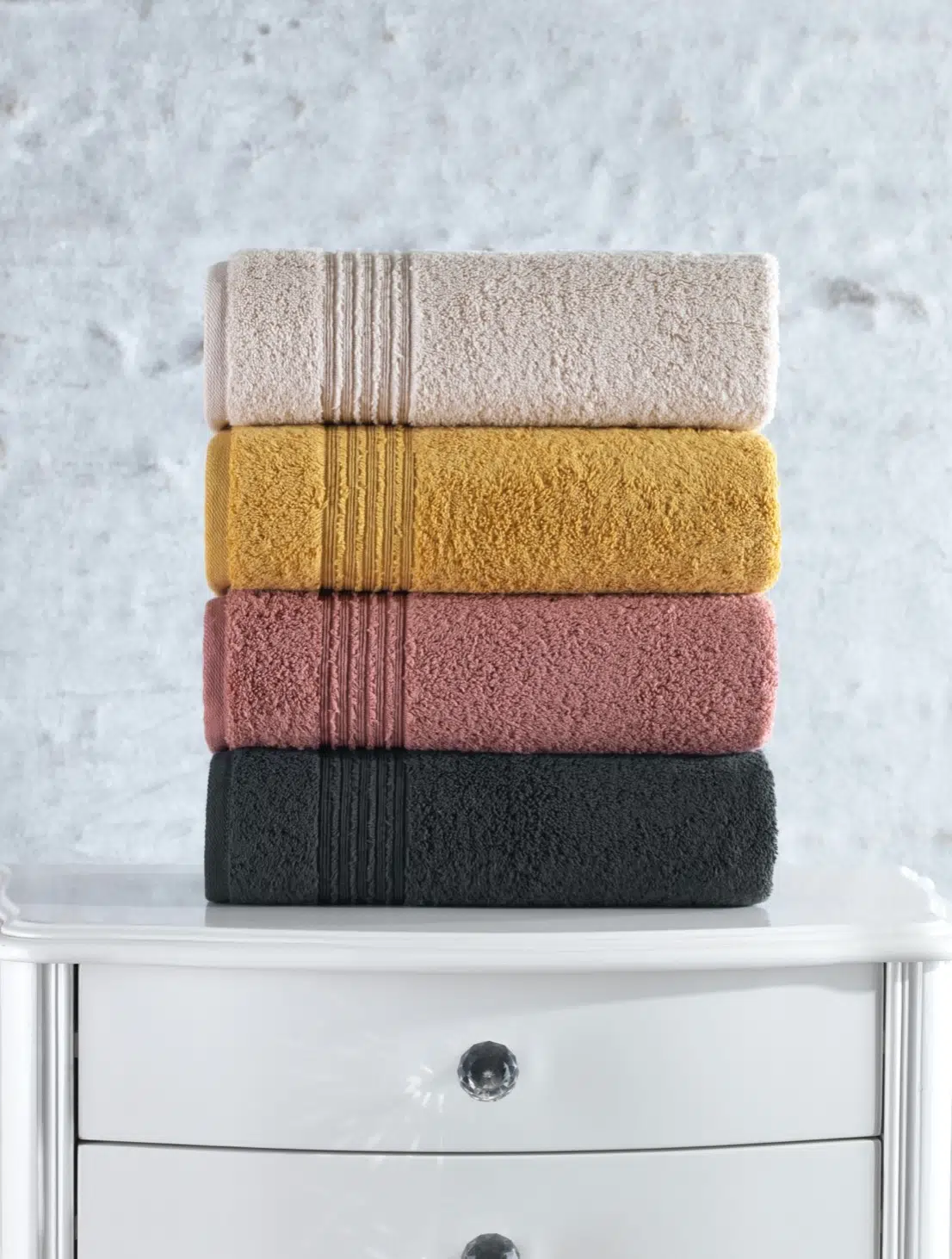 Cottonbox Armurlu Plump Tekli Havlu Asorti-1 