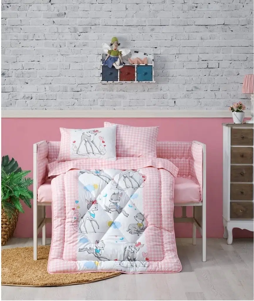 Cottonbox Bambi Pembe Bebek Uyku Seti