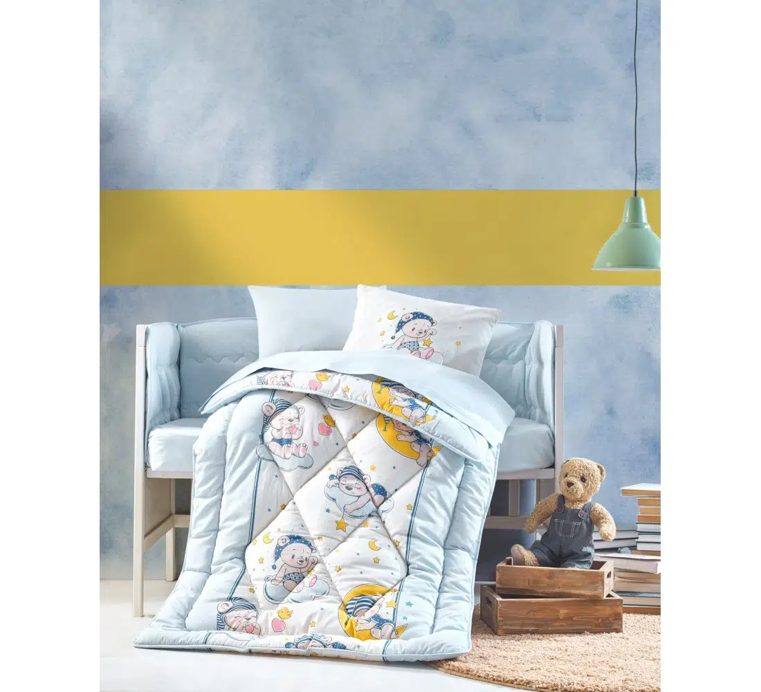 Cottonbox Bear Mavi Bebek Uyku Seti