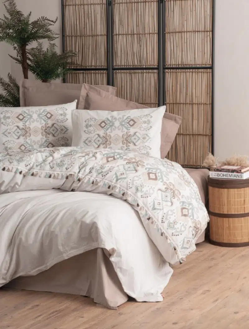 Cottonbox Candy Asilo-Kahve Çift Kişilik Nevresim Takımı 1817