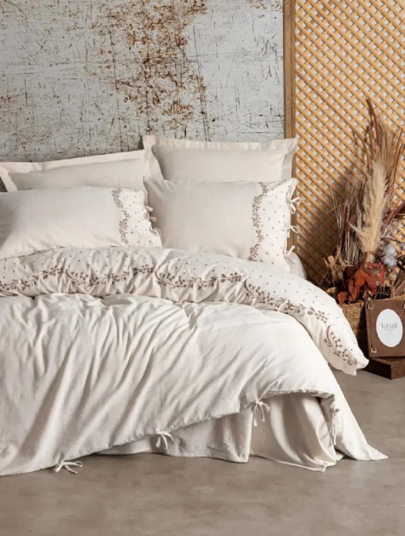 Cottonbox Cotton Keten Pelias Çift Kişilik Nevresim Takımı 1570