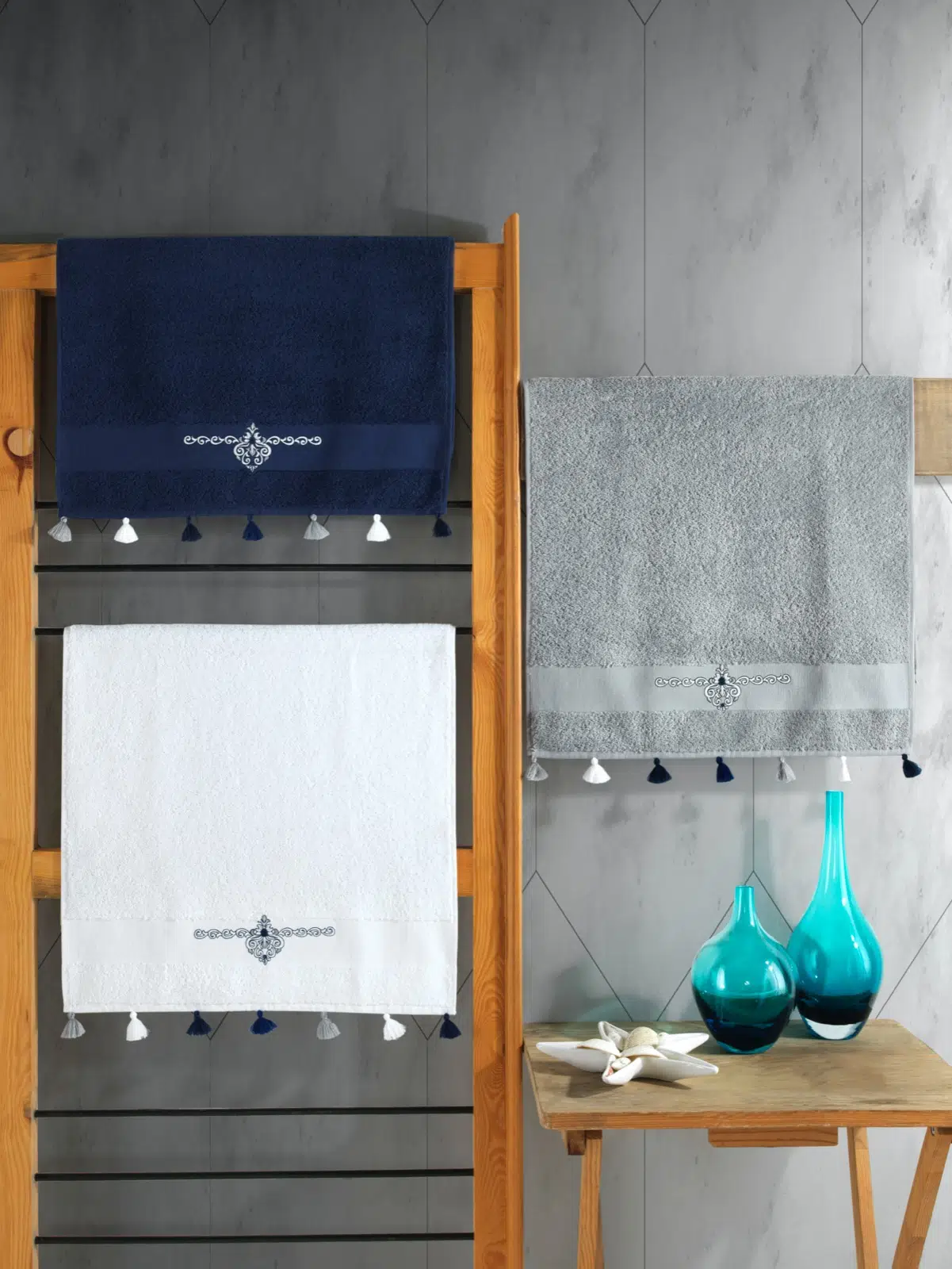 Cottonbox Fit Püsküllü Tekli Havlu Asorti-2