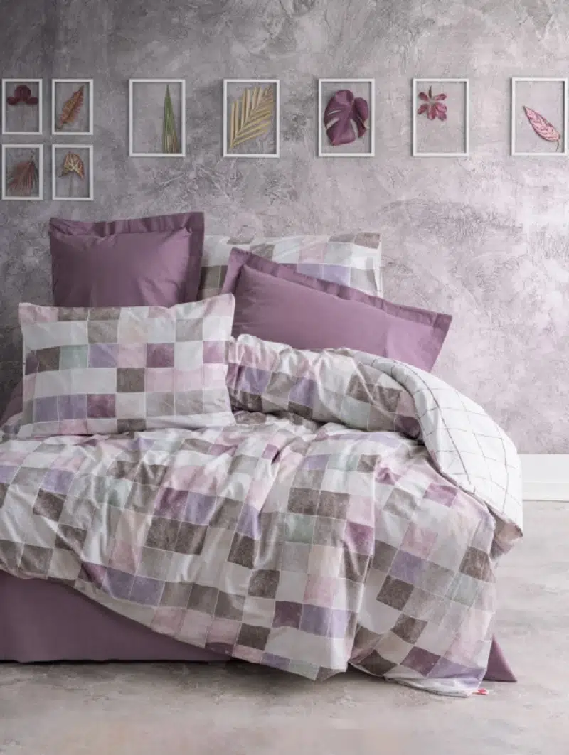 Cottonbox Minimal Maro Gül Kurusu Çift Kişilik Nevresim Takımı
