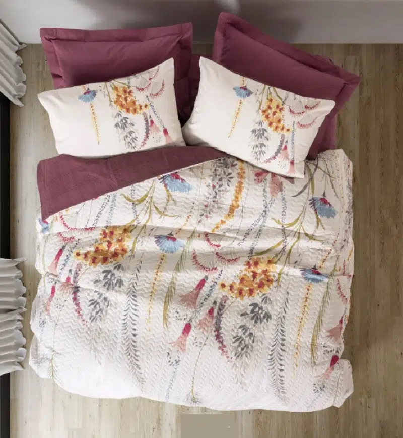 CottonBox Modeline Çift Kişilik Complete Set Flos Bordo 2271
