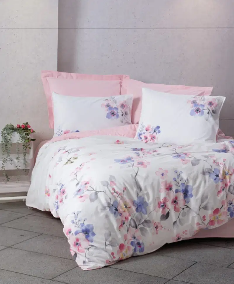 Cottonbox Modeline Jayda-Pembe Çift Kişilik Nevresim Takımı 1761