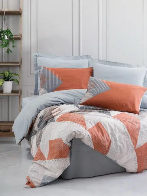 Cottonbox Modeline Joseph Mavi Çift Kişilik Nevresim Takımı