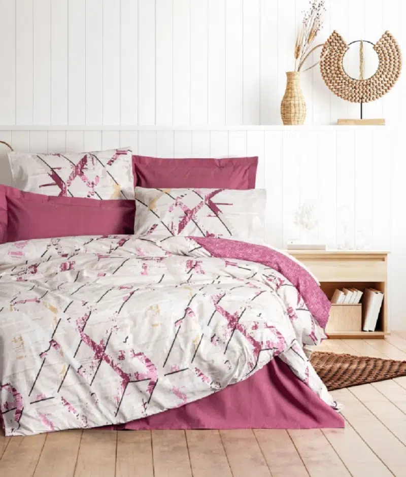 Cottonbox Modeline Renata-Mürdüm Çift Kişilik Nevresim Takımı 1761