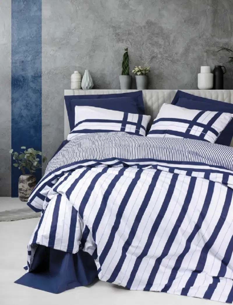 Cottonbox Nobil Ranforce Tek Kişilik Nevresim Takımı Nifty Lacivert