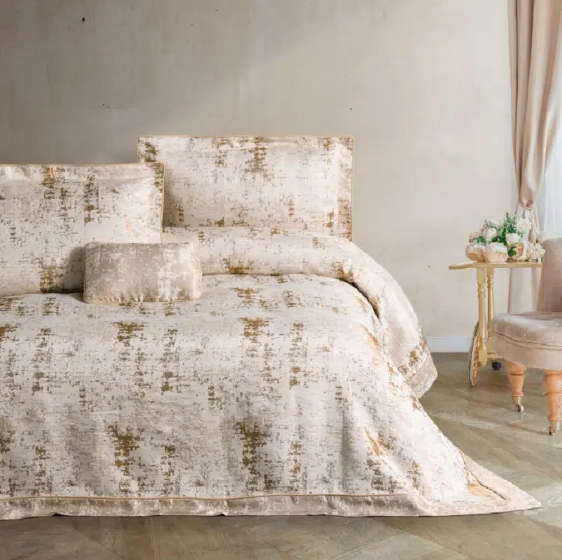 Cottonbox Smart Çift Kişilik Yatak Örtüsü Grain Gold 2782