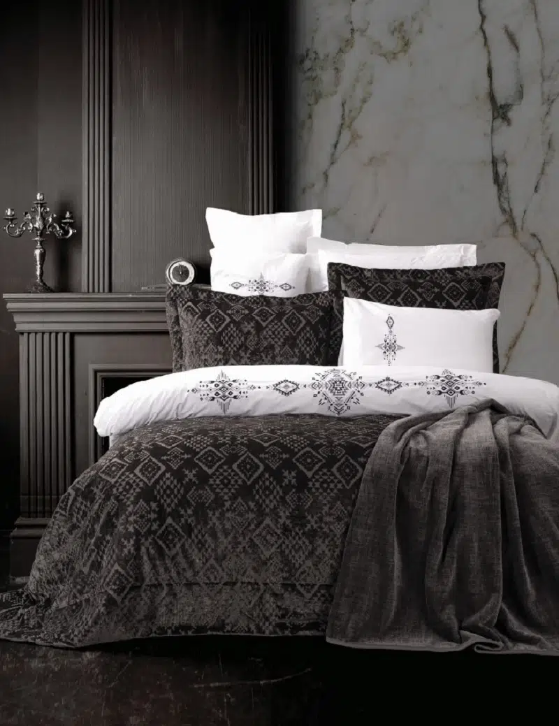 Cottonbox Snazzy Dowry Simona Antrasit Çeyiz Seti