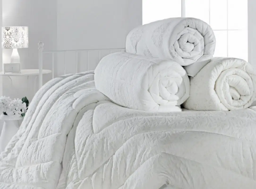 CottonBox Tek Kişilik Harem Örme Yorgan 155x215 Beyaz