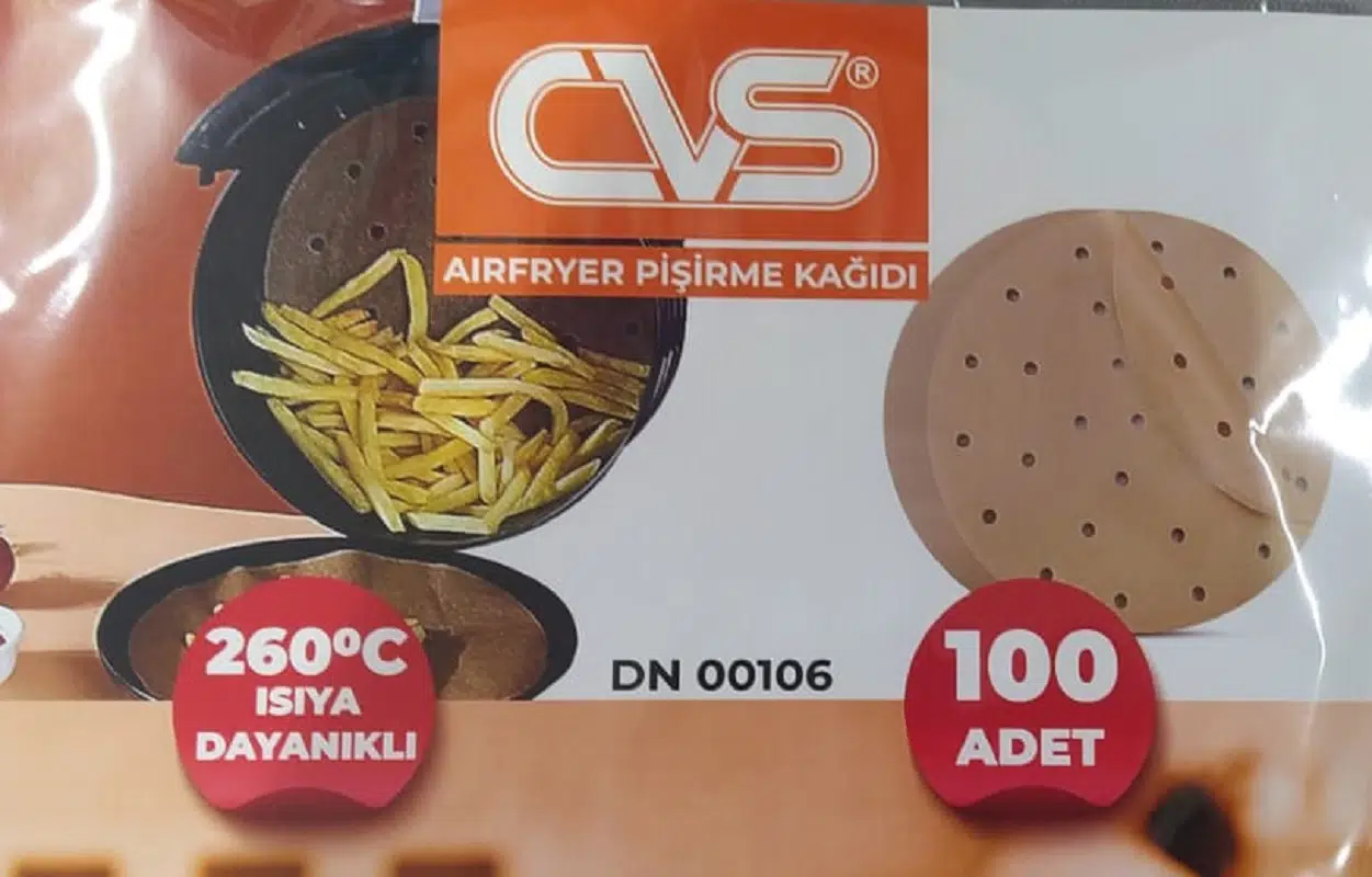 CVS AirFryer Pişirme Kağıdı 100 Adet DN00106