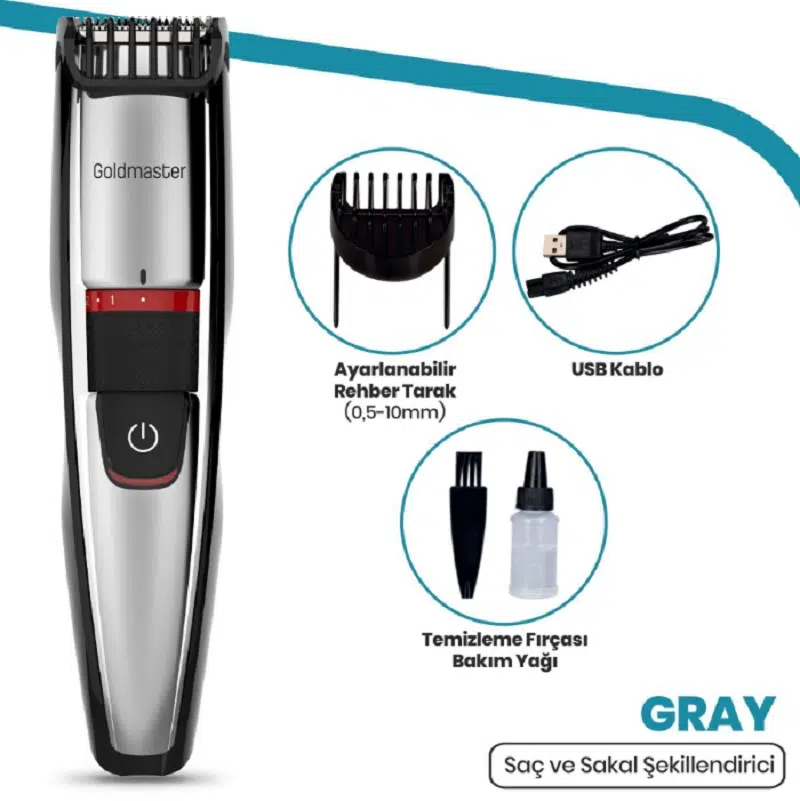 Goldmaster Gray Traş Makinesi Gm8158