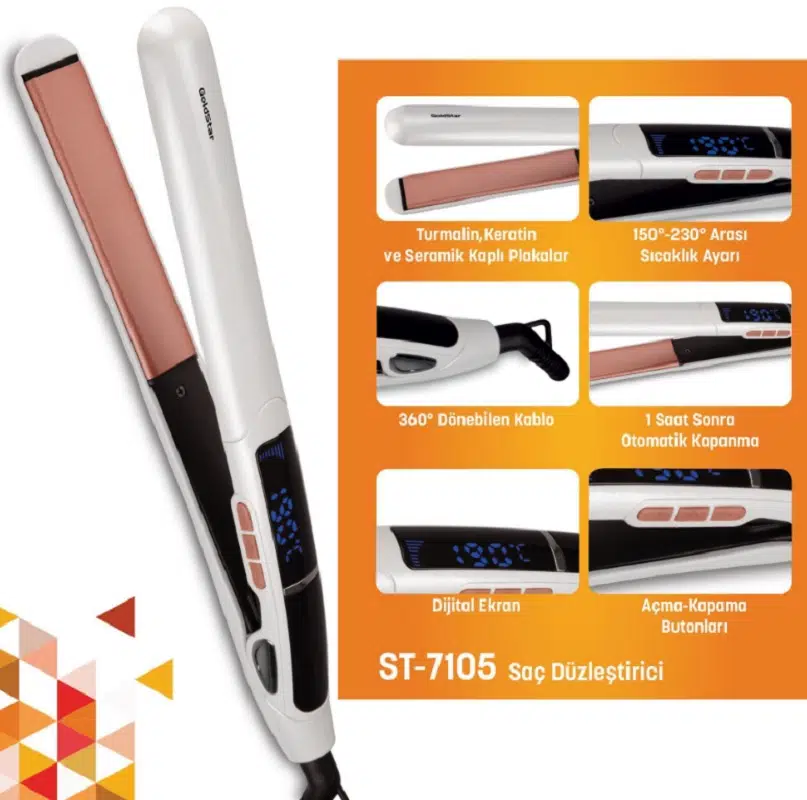 Goldstar Keratinli Saç Düzleştirici ST7105