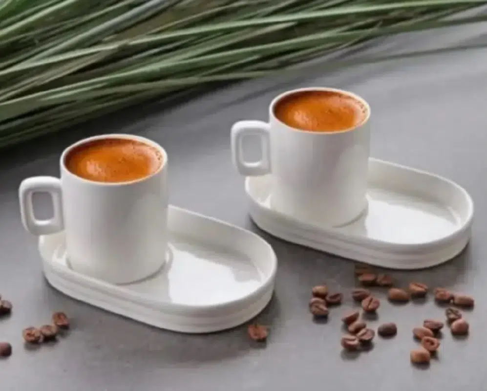 Gönül 2 li Sunumluklu Kahve Fincan Takımı G3484