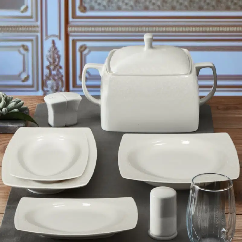 Güral Caroline 62 Parça Kare Yemek Takımı 6109