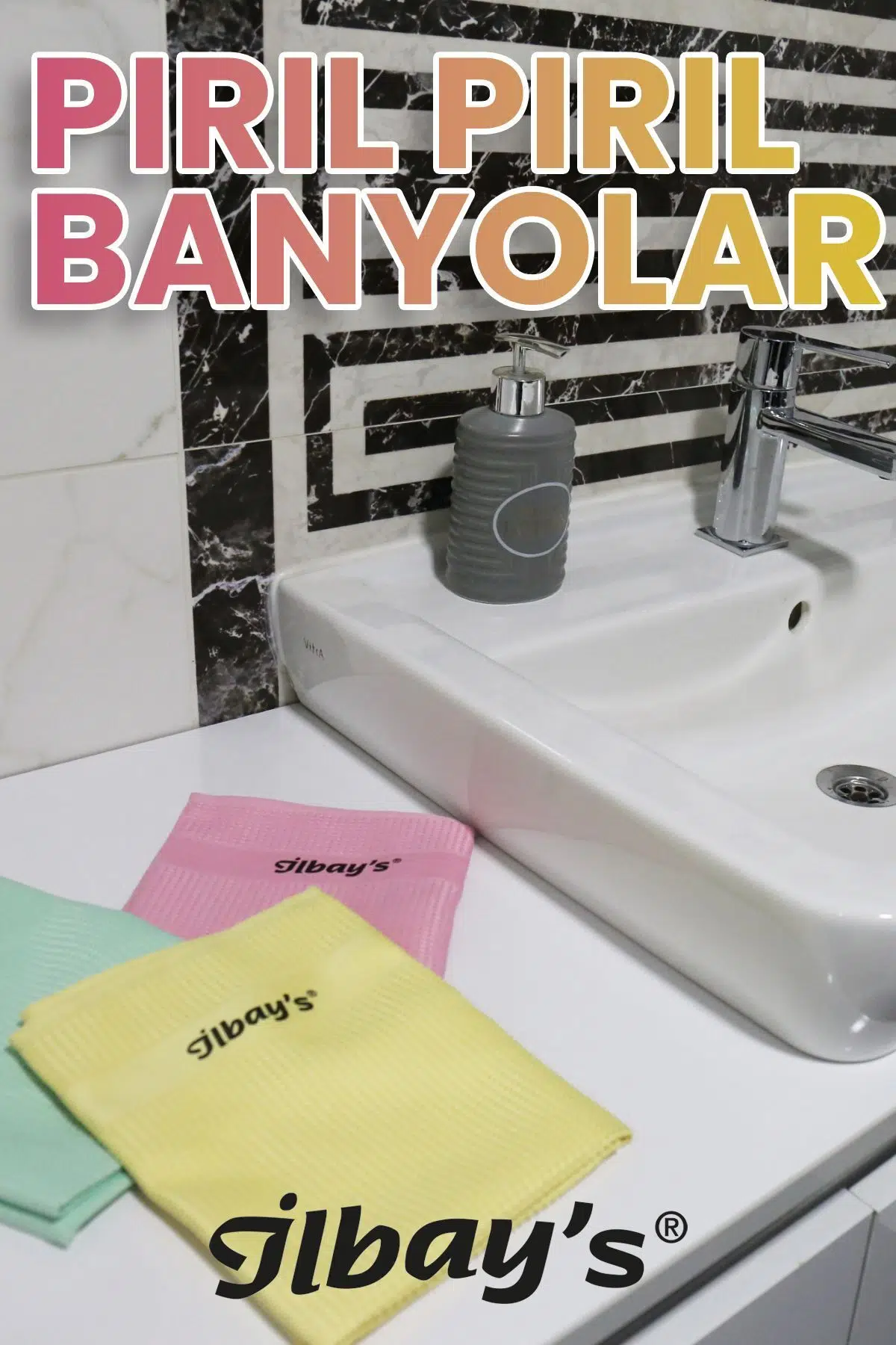 İlbays 3lü Mikrofiber Temizlik Bezi klasik