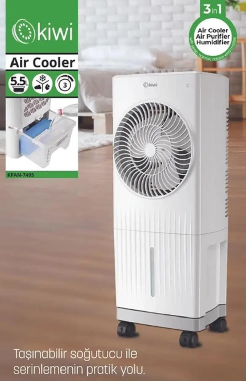 Kiwi Kfan-7495 3'ü 1 Arada Hava Temizleyici, Nemlendirici ve Soğutucu