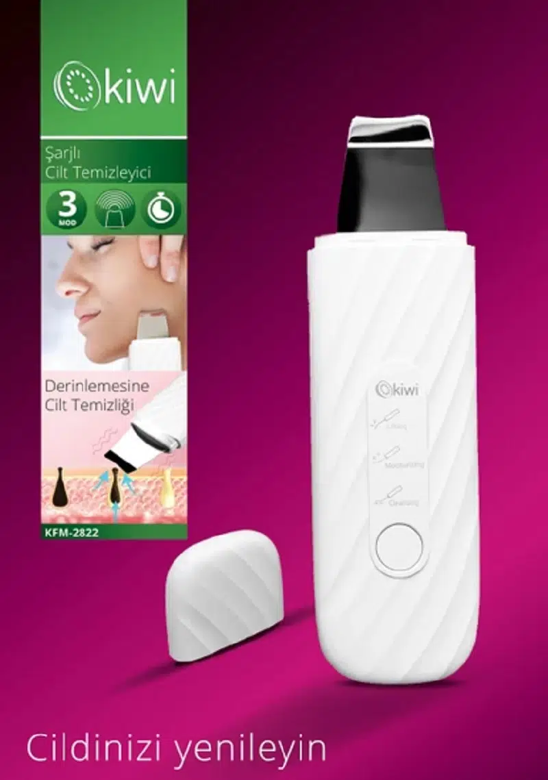 Kiwi KFM-2822 Şarjlı Nemlendirme ve Gerdirme Etkili Cilt Temizleyici