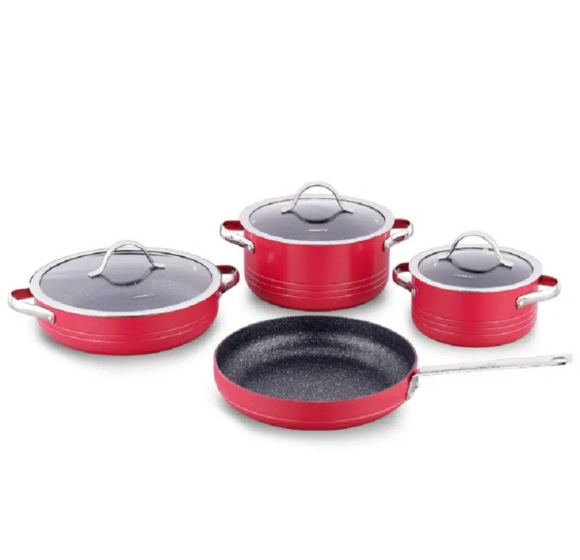 Korkmaz A2619-4 Linea Viva 7 Parça Tencere Takımı