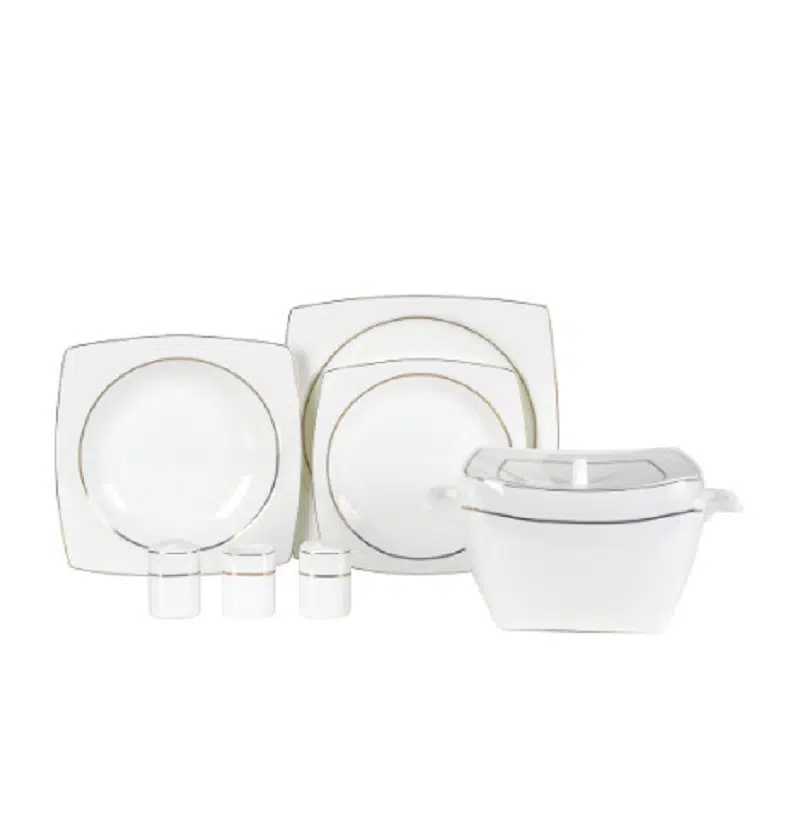 Korkmaz Bone Selection 60 Parça Kare Yemek Takımı A8460