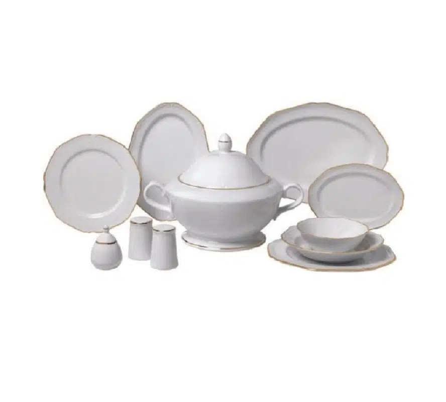 Korkmaz Destina Collection 12 Kişilik 60 Parça A8576 Yuvarlak Yemek Takımı
